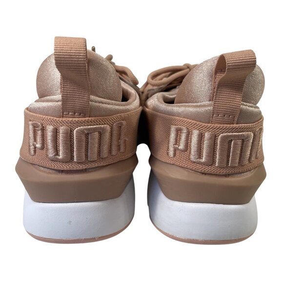 Puma Muse Satin EP Walking Shoes Womens 9 Pink Peach Running Athletic Sneakers - Picture 7 of 10